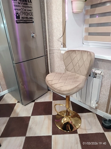 Барный стул Porch white / chrome фото покупателя 13