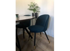 Стул на металлокаркасе Gabi blue / black фото покупателя 887