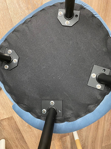 Стул на металлокаркасе Gabi dark beige / black / silver фото покупателя 232