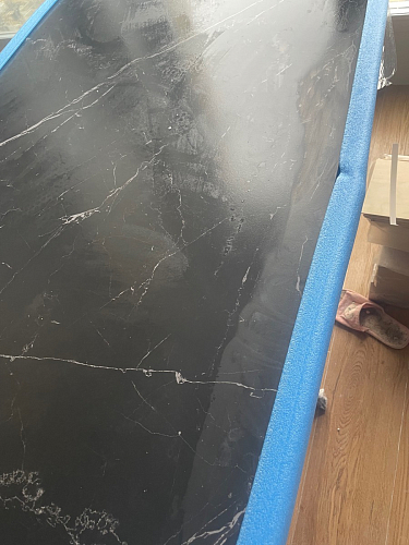 Керамический стол Вилли 140(200)х80 carmen light grey / черный фото покупателя 75