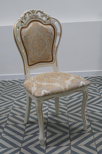 Стул Bronte вишня / бежевый с патиной из шоурума 8