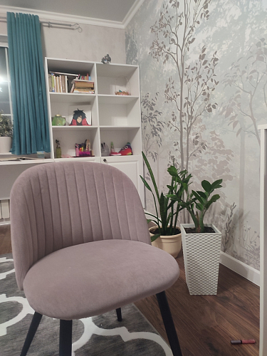 Стул на металлокаркасе Gabi green / black / silver фото покупателя 68