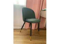 Стул на металлокаркасе Gabi 1 бежевый / черный с серебряными наконечниками фото покупателя 948