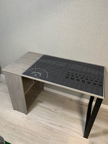 Письменный стол Битти Лофт 116х60х75 креатель / черный матовый фото покупателя 7