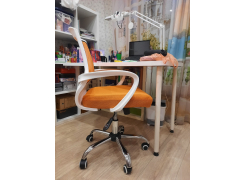 Компьютерное кресло Ergoplus белое / голубое фото покупателя 15