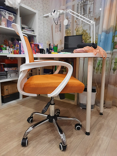 Компьютерное кресло Ergoplus light gray / white фото покупателя 15