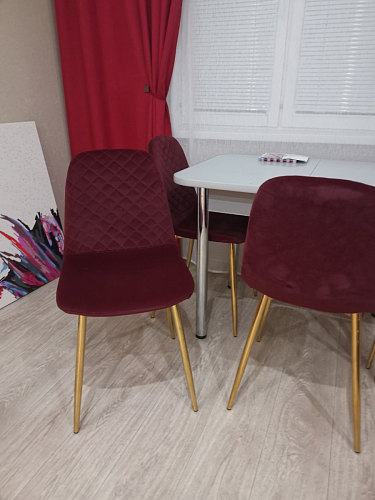 Стул на металлокаркасе Dabl 01 champagne / gold фото покупателя 205