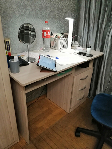 Стол письменный Бриз МДФ волна лайм / ясень светлый фото покупателя 203