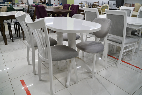 Деревянный стол Адней белый / рисунок из шоурума 1