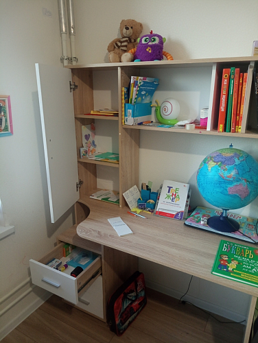 Письменный стол КСТ-16 левый венге / беленый дуб фото покупателя 104