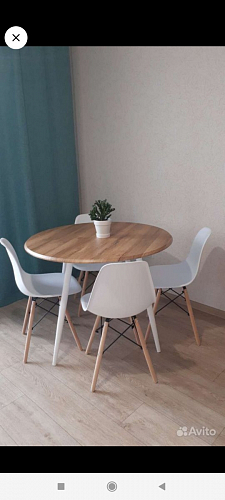 Стеклянный стол Абилин 100(140)х100х76 мрамор черный / черный матовый фото покупателя 30