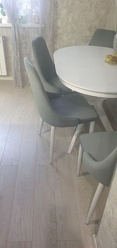 Стул на металлокаркасе Kora gray / black фото покупателя 74