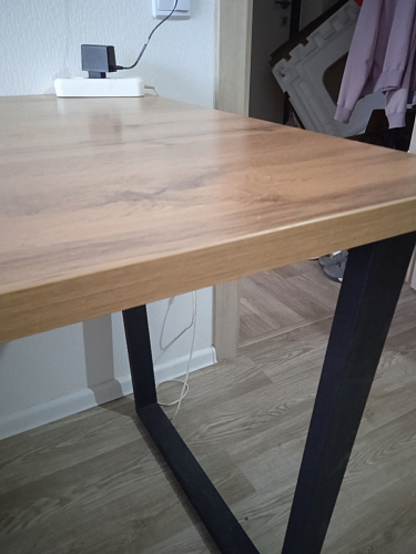 Деревянный стол Лота Лофт 140х80 дуб крафт табачный / черный матовый фото покупателя 676