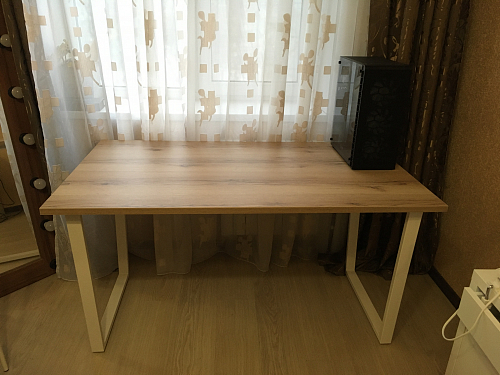 Деревянный стол Лота Лофт 140х80 дуб крафт табачный / черный матовый фото покупателя 1018