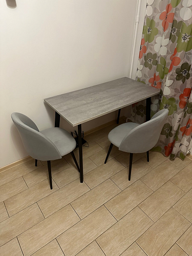 Стол Тринити Лофт 120 32 мм дуб галифакс табако / черный матовый фото покупателя 714