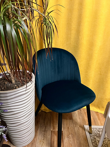 Стул на металлокаркасе Gabi gray / black фото покупателя 201