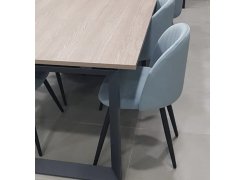 Стул на металлокаркасе Gabi 1 бежевый / черный с серебряными наконечниками фото покупателя 219