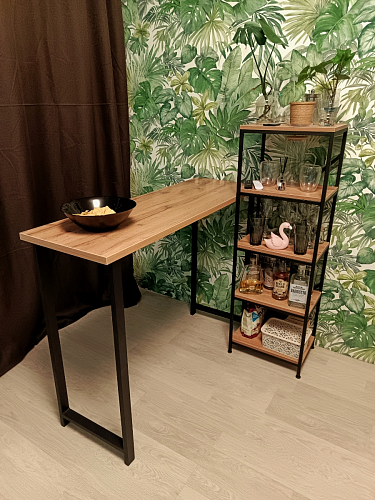 Барная стойка Дилан Лофт 120х60х110 бетон фото покупателя 79