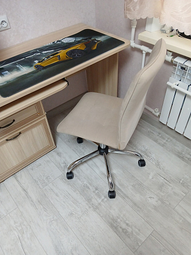 Компьютерное кресло One/Ван флок бежевый 7 фото покупателя 2