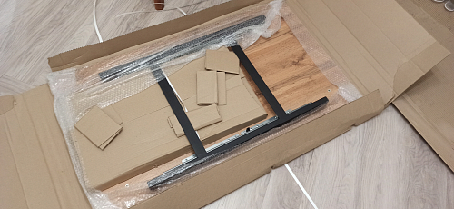 Деревянный стол Лота Лофт 140х80 дуб крафт табачный / черный матовый фото покупателя 1000