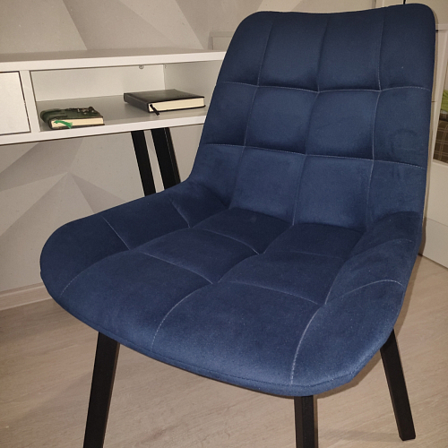 Стул на металлокаркасе Челси бирюзовый / черный фото покупателя 127