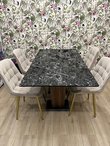 Стол Иматра 140 белый / дуб вотан фото покупателя 3