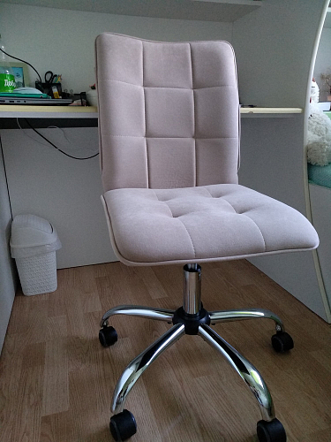 Компьютерное кресло One/Ван флок молочный 4 фото покупателя 26