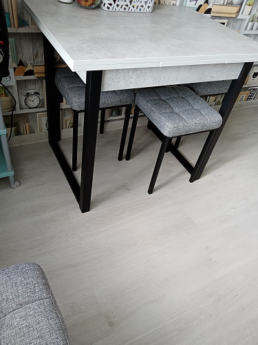 Стол Форли дуб велингтон / черный матовый фото покупателя 55