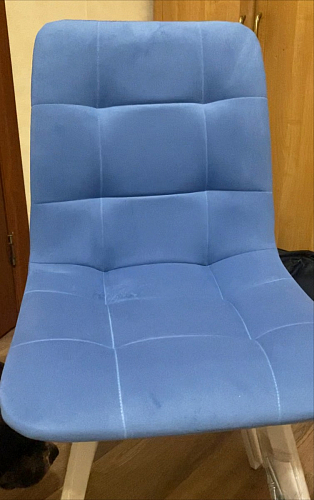 Стул на металлокаркасе Чилли синий / белый фото покупателя 888