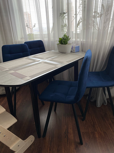 Стул на металлокаркасе Чилли бирюзовый / черный фото покупателя 1424