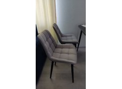 Стул на металлокаркасе Челси белый / латте фото покупателя 141