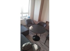 Стол Тулип 90х73 дуб вотан / белый фото покупателя 6