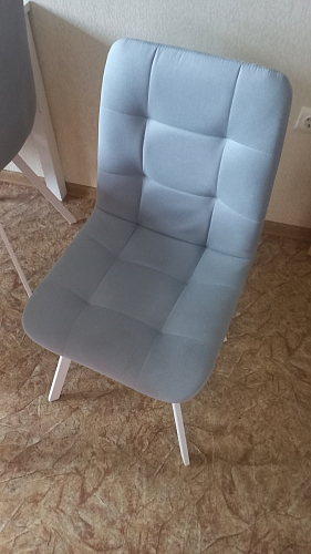 Стул на металлокаркасе Чилли синий / белый фото покупателя 1104