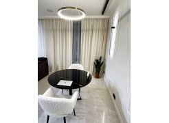 Стеклянный стол Нейтон белый мрамор / графит фото покупателя 2