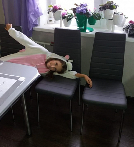 Стул на металлокаркасе DC2-001 purple фото покупателя 17