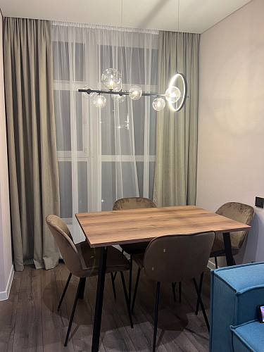 Стол Тринити Лофт 120 32 мм дуб галифакс табако / черный матовый фото покупателя 651