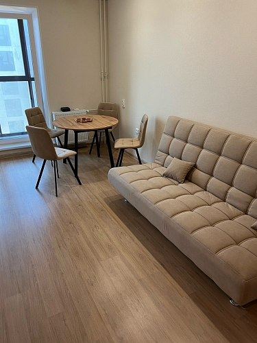 Стул на металлокаркасе Чилли К светло-серый велюр / черный каркас фото покупателя 954