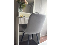 Стул на металлокаркасе Дани темно-серый / белый фото покупателя 30