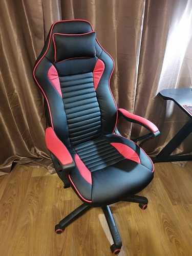 Компьютерное кресло Leon красное / черное фото покупателя 25