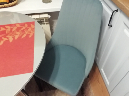 Стул на металлокаркасе Kora beige / black фото покупателя 4