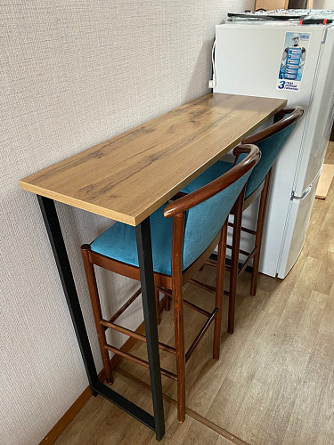 Барная стойка Дилан Лофт 120х60х110 бетон фото покупателя 97