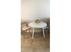 Стол круглый Bianka 80 white фото покупателя 2