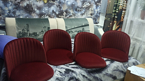 Стул на металлокаркасе Gabi latte / gold / black фото покупателя 112