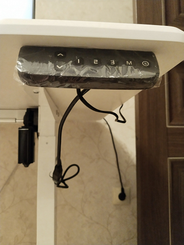 Компьютерный стол Маркос 140х80 тауп / черный фото покупателя 20