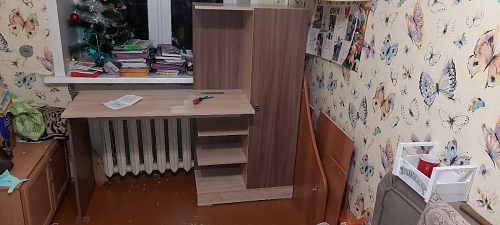 Письменный стол Квартет-6 белый фото покупателя 25