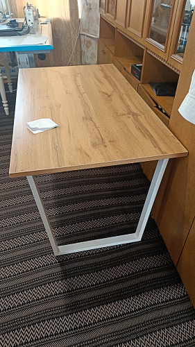 Деревянный стол Лота Лофт 140х80 черный матовый / бетон светлый фото покупателя 474