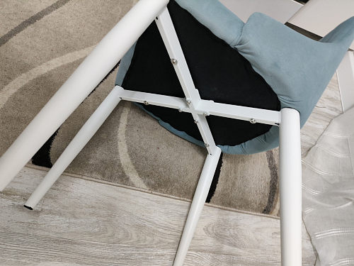 Стул на металлокаркасе Kora white / gray фото покупателя 405