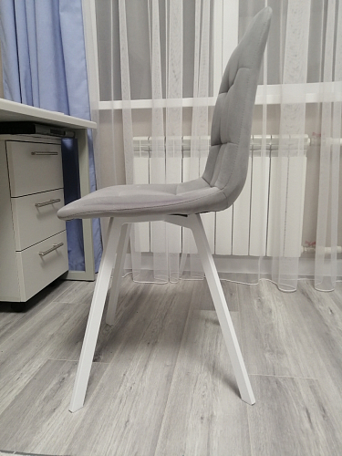 Стул на металлокаркасе Чилли бежевый / белый каркас фото покупателя 1112