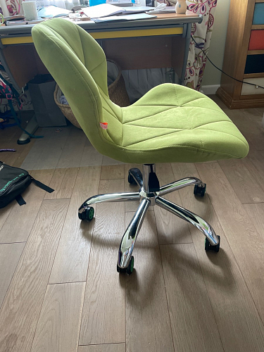 Компьютерное кресло Selfi Metalbl/Селфи Металбл серый велюр фото покупателя 4