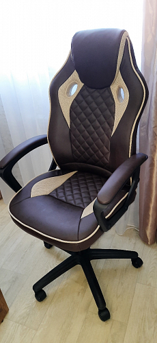 Компьютерное кресло Raid коричневое фото покупателя 1